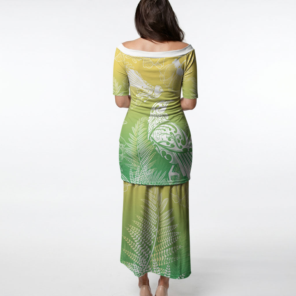 Aotearoa Maori Mahuru Tui With Pikawakawa Puletasi Spring Time LT7 - Polynesian Pride