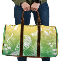 Aotearoa Maori Mahuru Tui With Pikawakawa Travel Bag Spring Time LT7 Green - Polynesian Pride