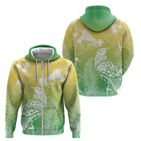 Aotearoa Maori Mahuru Tui With Pikawakawa Zip Hoodie Spring Time LT7 - Polynesian Pride