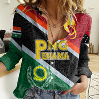personalised-penama-and-papua-new-guinea-day-women-casual-shirt-emblem-mix-style