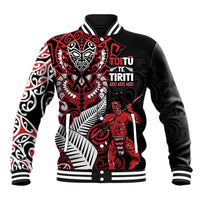Aotearoa Toitu Te Tiriti Baseball Jacket Whakairo Wheku