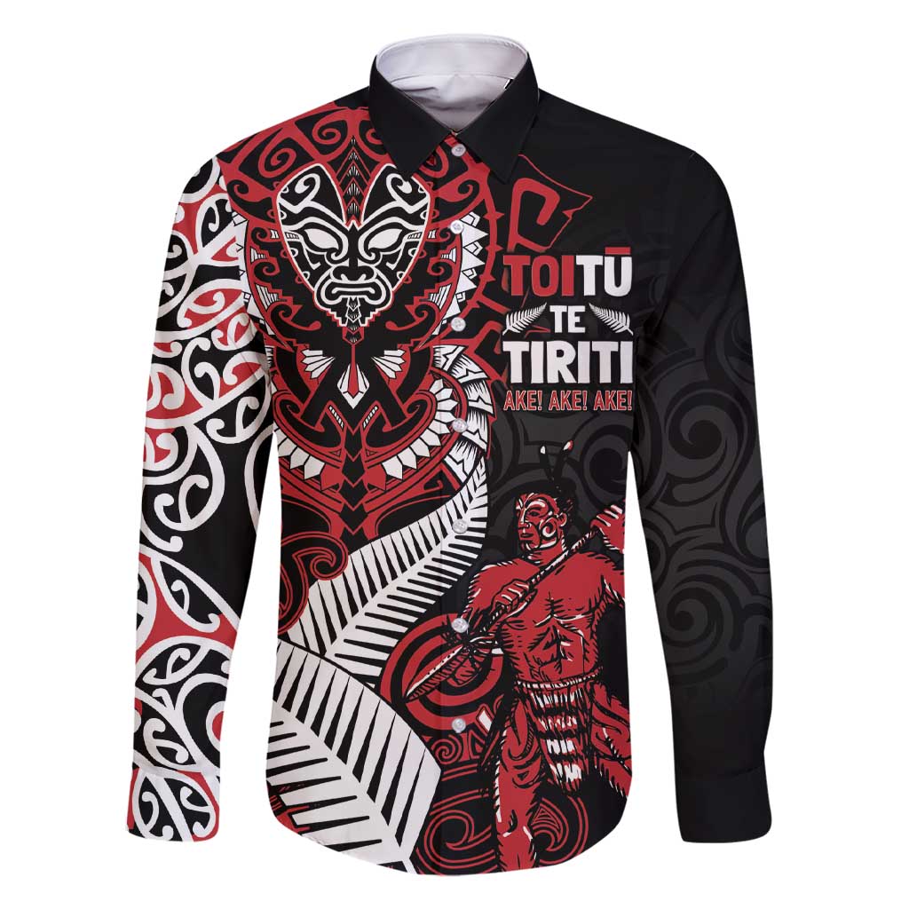 Aotearoa Toitu Te Tiriti Family Matching Short Sleeve Bodycon Dress and Hawaiian Shirt Whakairo Wheku