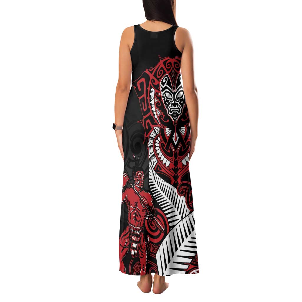 Aotearoa Toitu Te Tiriti Family Matching Tank Maxi Dress and Hawaiian Shirt Whakairo Wheku