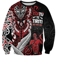 Aotearoa Toitu Te Tiriti Sweatshirt Whakairo Wheku