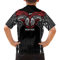 Aotearoa Maori Personalized Kid Hawaiian Shirt Toitu Te Tiriti Ake! Ake! Ake!