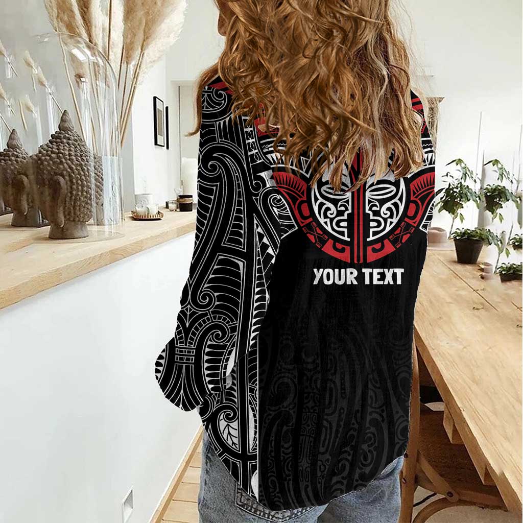 Aotearoa Maori Personalized Women Casual Shirt Toitu Te Tiriti Ake! Ake! Ake!
