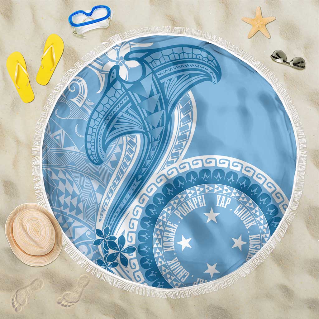 Micronesia FSM Beach Blanket Shark and Manta Classic Style