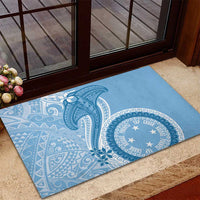 Micronesia FSM Rubber Doormat Shark and Manta Classic Style
