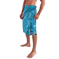 Pasifika Women's Day - Samoa Siapo Malu Tattoo Inspired Lavalava Turquoise LT7 - Polynesian Pride