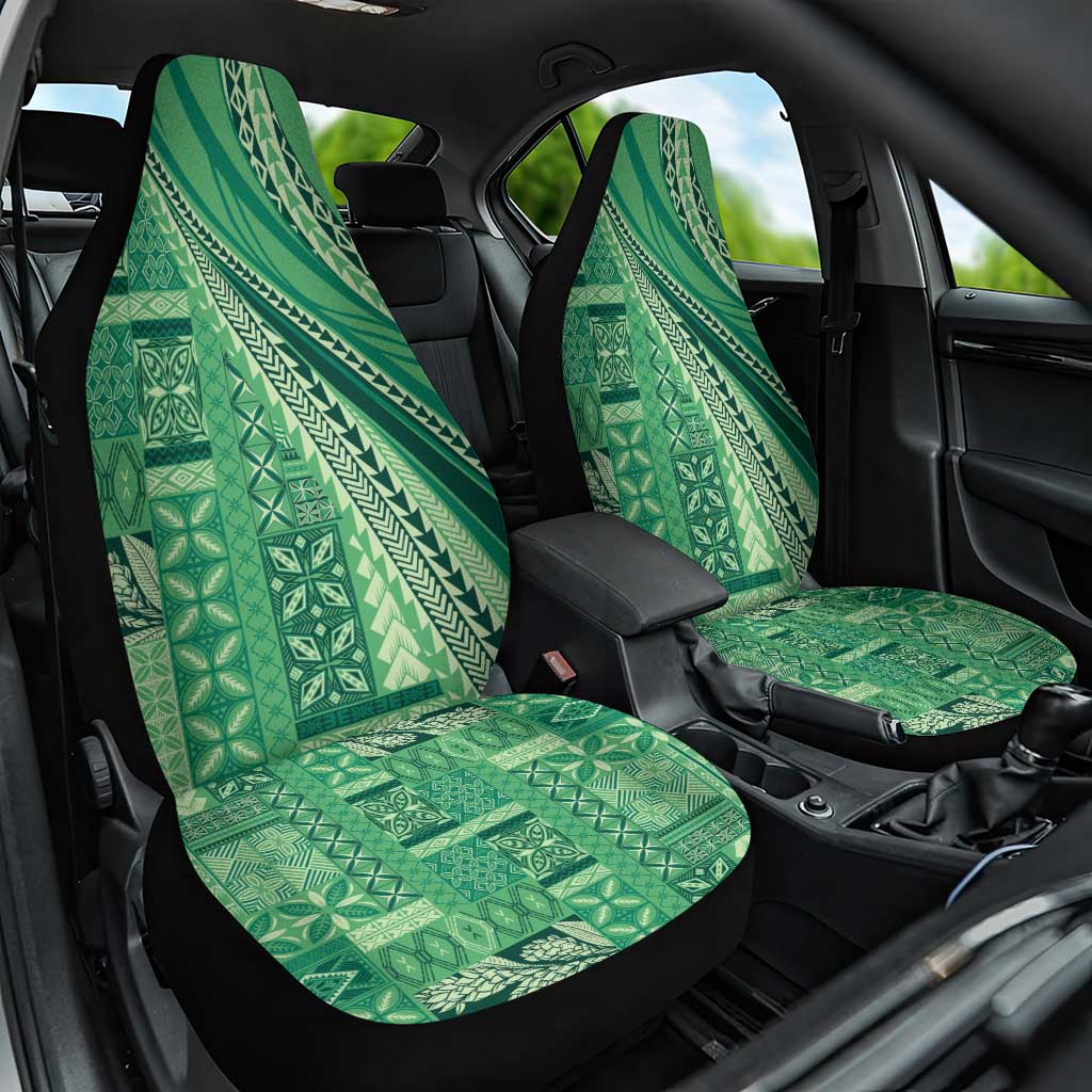 Pasifika Women's Day - Samoa Siapo Malu Tattoo Inspired Car Seat Cover Jade