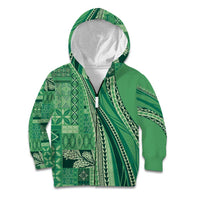 Pasifika Women's Day - Samoa Siapo Malu Tattoo Inspired Kid Hoodie Jade