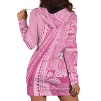 Pasifika Women's Day - Samoa Siapo Malu Tattoo Inspired Hoodie Dress Pink