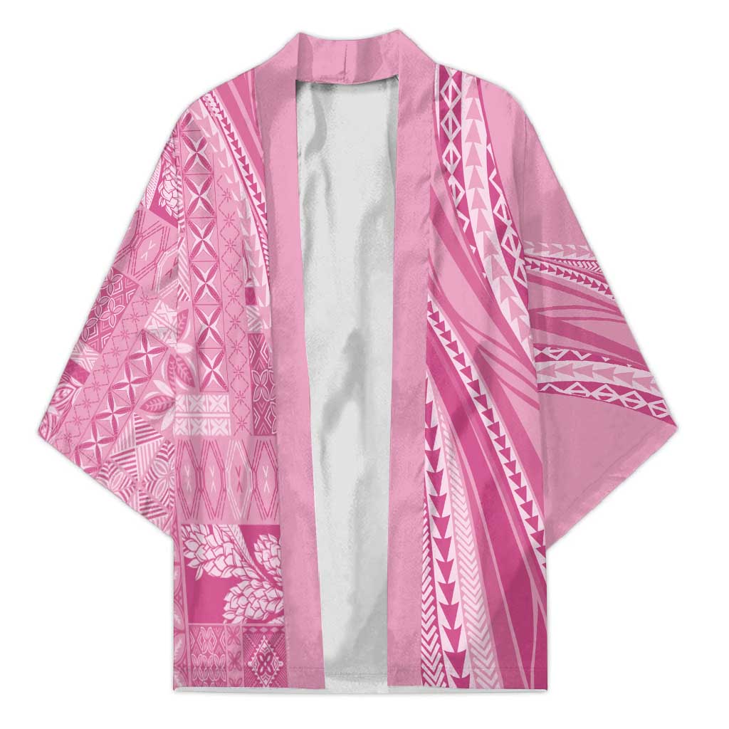Pasifika Women's Day - Samoa Siapo Malu Tattoo Inspired Kimono Pink