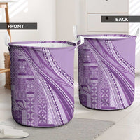 Pasifika Women's Day - Samoa Siapo Malu Tattoo Inspired Laundry Basket Lavender