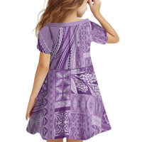 Pasifika Women's Day - Samoa Siapo Malu Tattoo Inspired Family Matching Tank Maxi Dress and Hawaiian Shirt Lavender LT7 - Polynesian Pride