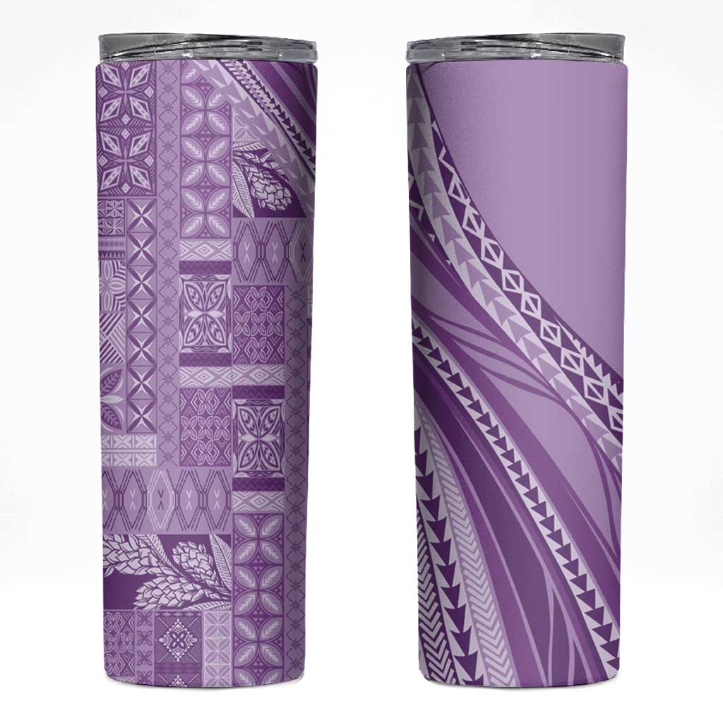 Pasifika Women's Day - Samoa Siapo Malu Tattoo Inspired Skinny Tumbler Lavender