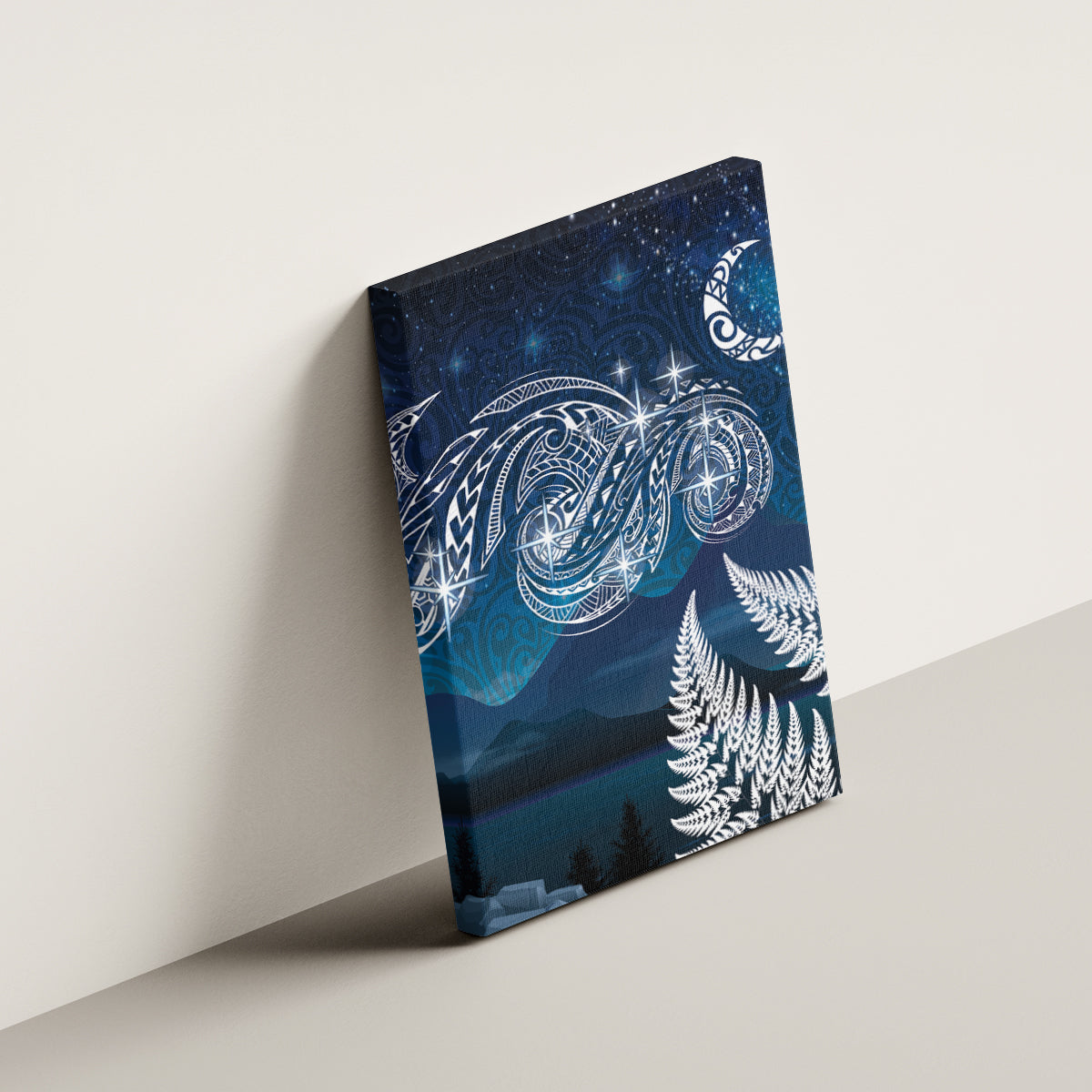 New Zealand Matariki Canvas Wall Art Starry Night Style