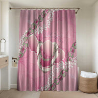 Hawaii Maui Island Flowers Lei Bathroom Set Lokelani Rose Pink LT7 Shower Curtain Only Pink - Polynesian Pride