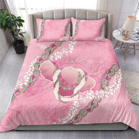 Hawaii Maui Island Flowers Lei Bedding Set Lokelani Rose Pink