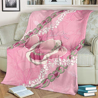 Hawaii Maui Island Flowers Lei Blanket Lokelani Rose Pink LT7 - Polynesian Pride