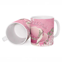 Hawaii Maui Island Flowers Lei Ceramic Mug Lokelani Rose Pink LT7 - Polynesian Pride
