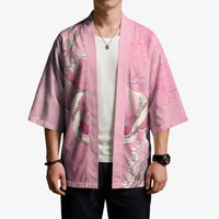 Hawaii Maui Island Flowers Lei Kimono Lokelani Rose Pink