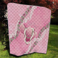 Hawaii Maui Island Flowers Lei Quilt Lokelani Rose Pink