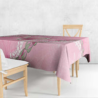 Hawaii Maui Island Flowers Lei Tablecloth Lokelani Rose Pink