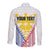 Personalised Philippines Mix Guam Long Sleeve Button Shirt Filipino Flag Style LT7 - Polynesian Pride