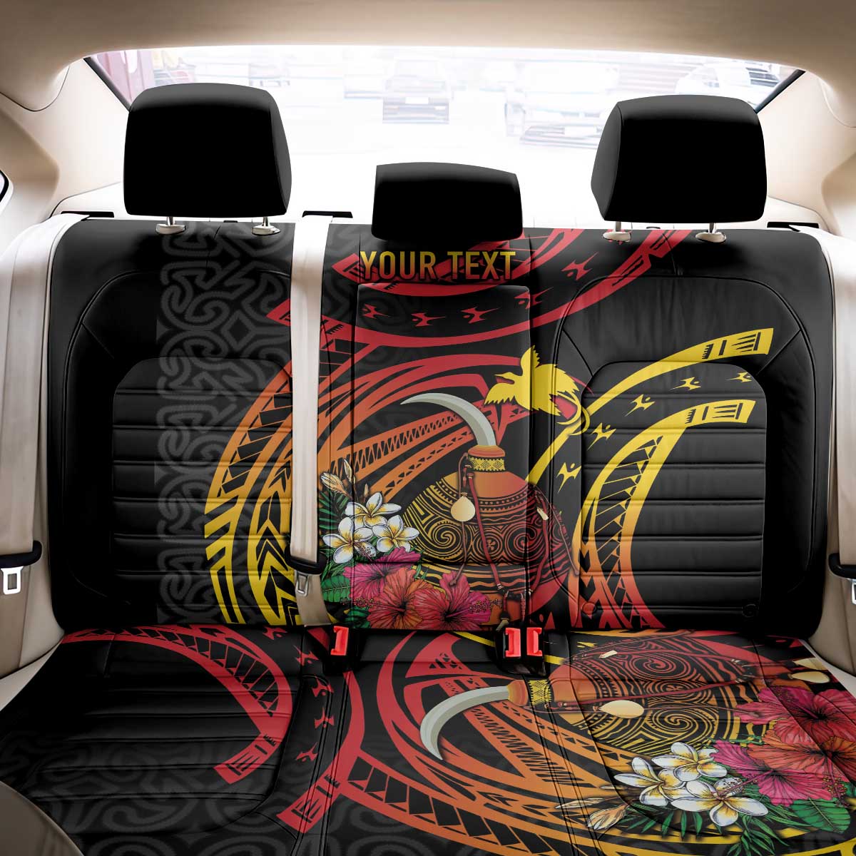 Personalized Milne Bay Back Car Seat Cover PNG Lime Pot with Oro Tapa