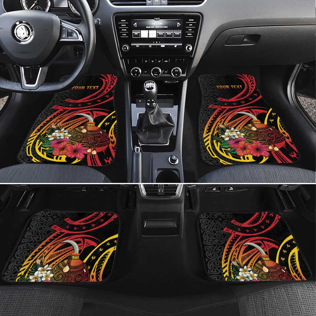 Personalized Milne Bay Car Mats PNG Lime Pot with Oro Tapa