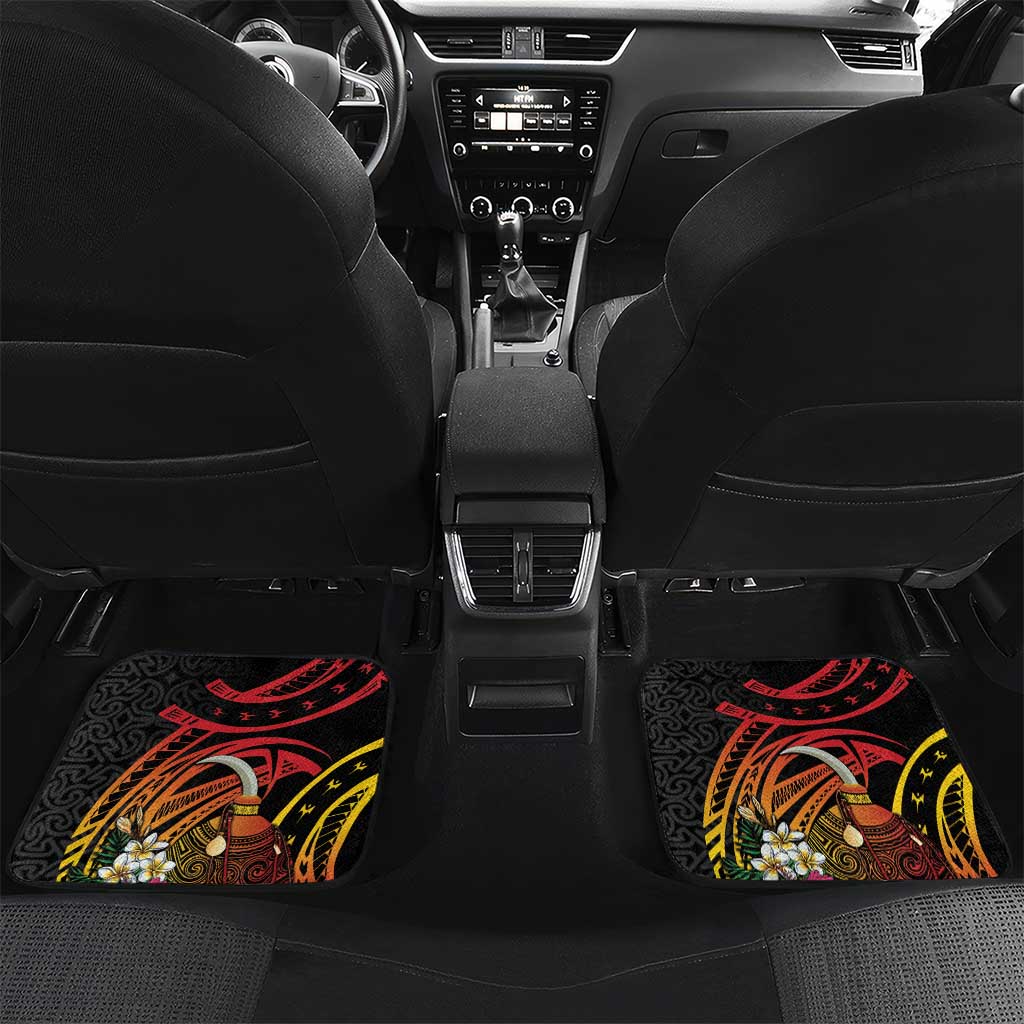 Personalized Milne Bay Car Mats PNG Lime Pot with Oro Tapa
