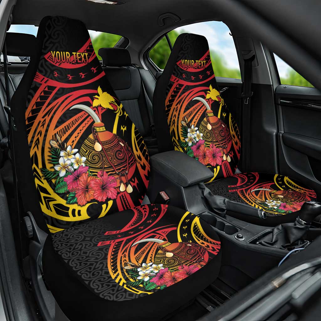Personalized Milne Bay Car Seat Cover PNG Lime Pot with Oro Tapa