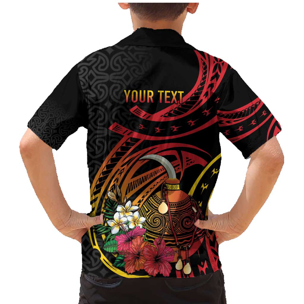 Personalized Milne Bay Family Matching Mermaid Dress and Hawaiian Shirt PNG Lime Pot with Oro Tapa