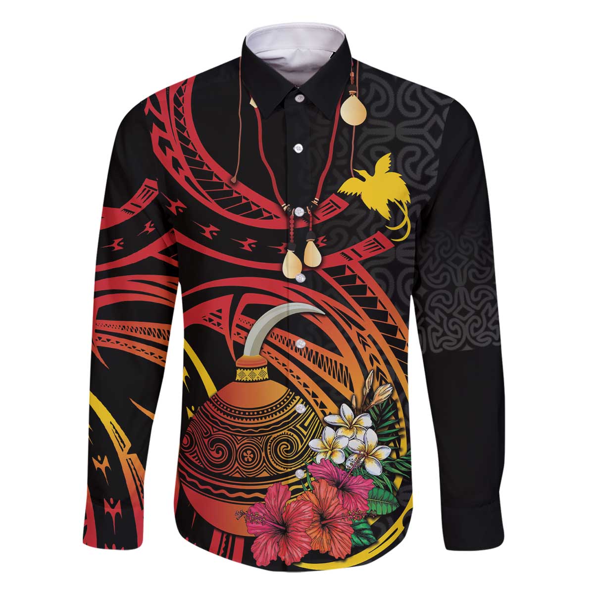 Personalized Milne Bay Family Matching Off The Shoulder Long Sleeve Dress and Hawaiian Shirt PNG Lime Pot with Oro Tapa