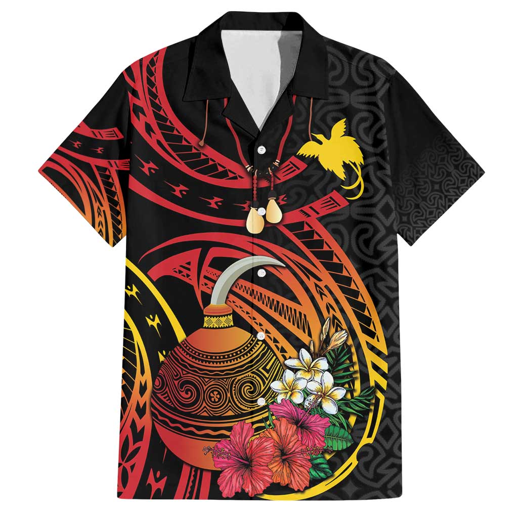 Personalized Milne Bay Family Matching Off Shoulder Maxi Dress and Hawaiian Shirt PNG Lime Pot with Oro Tapa