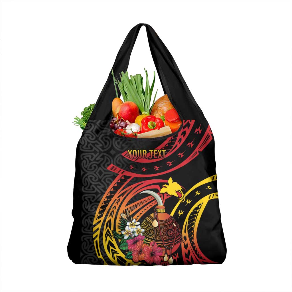 Personalized Milne Bay Grocery Bag PNG Lime Pot with Oro Tapa