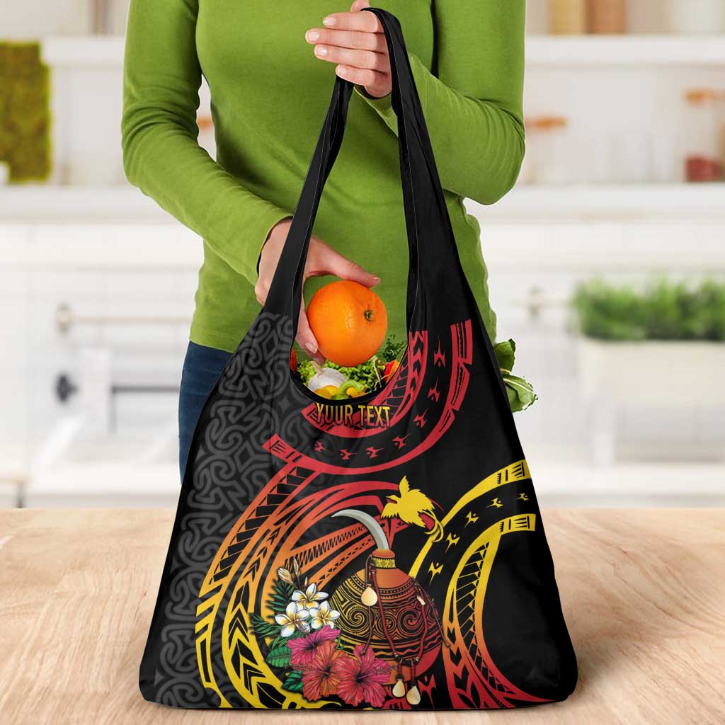 Personalized Milne Bay Grocery Bag PNG Lime Pot with Oro Tapa