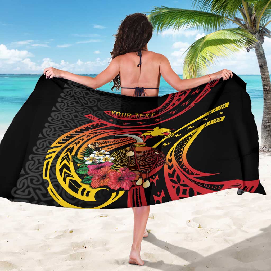 Personalized Milne Bay Sarong PNG Lime Pot with Oro Tapa