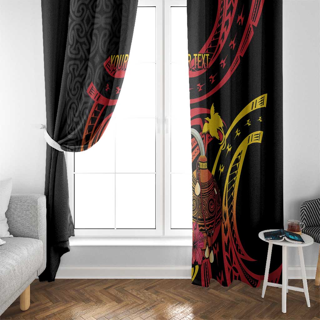 Personalized Milne Bay Window Curtain PNG Lime Pot with Oro Tapa