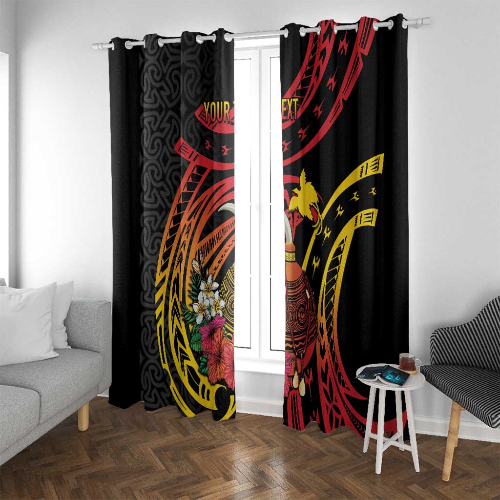 Personalized Milne Bay Window Curtain PNG Lime Pot with Oro Tapa