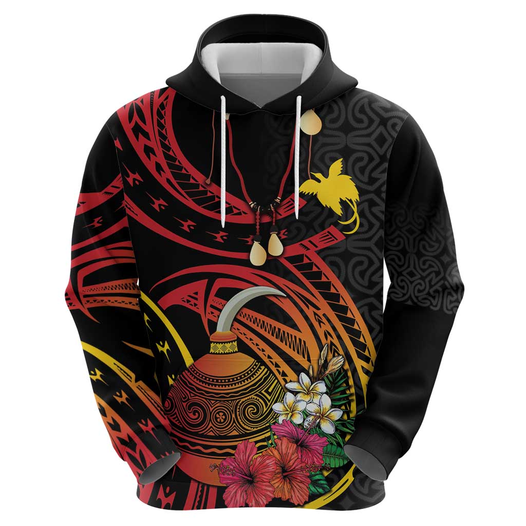 Personalized Milne Bay Zip Hoodie PNG Lime Pot with Oro Tapa