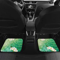 Hafa Adai Guam Chamorro Personalized Car Mats Summer Green Latte Stone with Guasali - Polynesian Pride