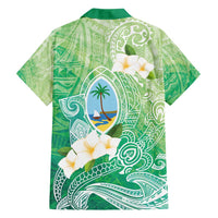 Hafa Adai Guam Chamorro Personalized Family Matching Long Sleeve Bodycon Dress and Hawaiian Shirt Summer Green Latte Stone with Guasali - Polynesian Pride
