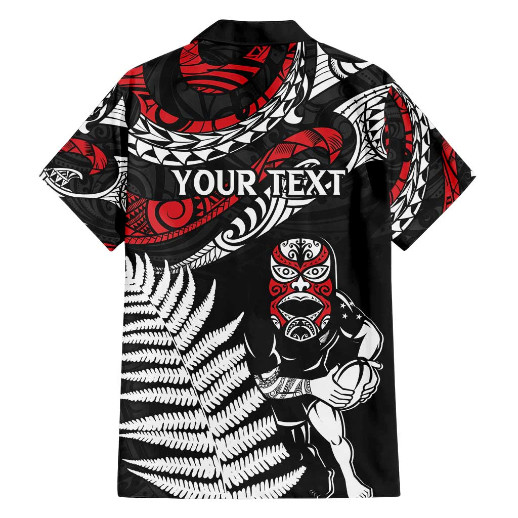 New Zealand Maori Rugby Personalised Family Matching Short Sleeve Bodycon Dress and Hawaiian Shirt Ta Moko Silver Fern