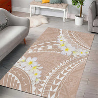 Polynesian Vintage Floral Area Rug Beige Motifs - Polynesian Pride