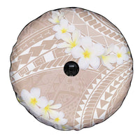 Polynesian Vintage Floral Spare Tire Cover Beige Motifs - Polynesian Pride