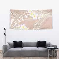 Polynesian Vintage Floral Tapestry Beige Motifs - Polynesian Pride