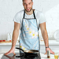 Polynesian Vintage Floral Apron Azure Motifs - Polynesian Pride