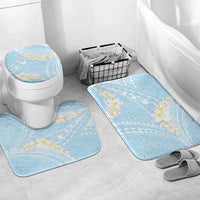 Polynesian Vintage Floral Bathroom Set Azure Motifs - Polynesian Pride